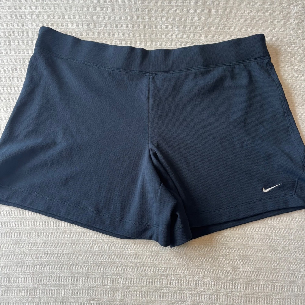 Nike Womens Navy Blue Athletic Running Training Shorts Size M 229381-476